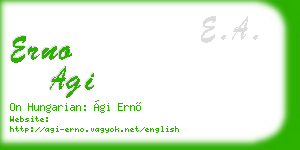 erno agi business card